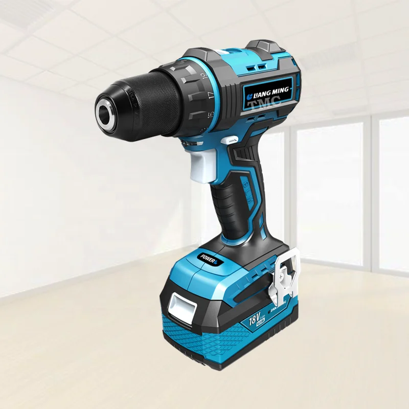 Power Tools Rechargeable 18V li-ion/lithium battery pack electric Brushless Cordless Drill model CD-B0118E-2T