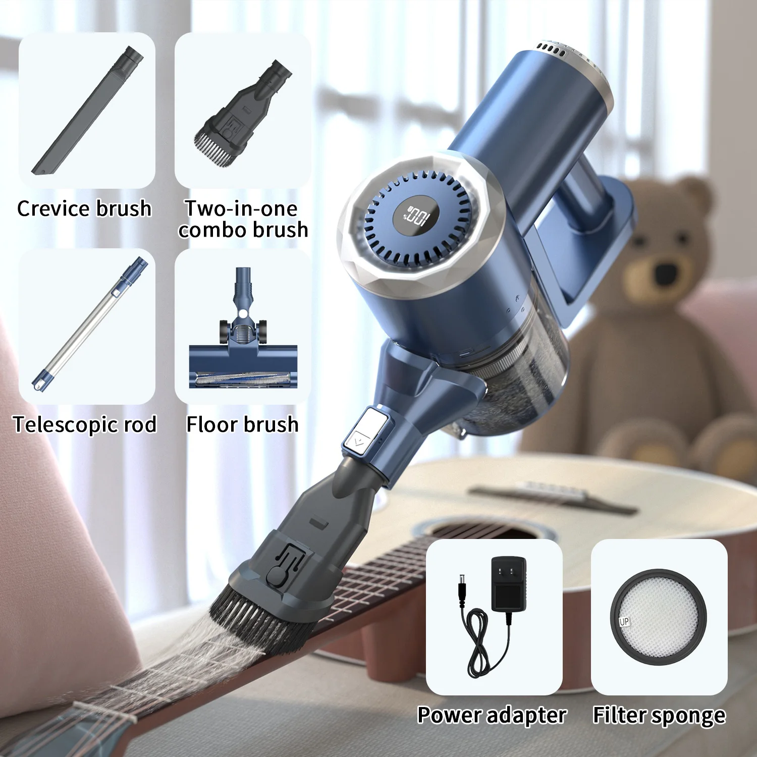 Deep cleaning all around your home cordless vacuums electric stick vacuum cleaner for sofa floor care
