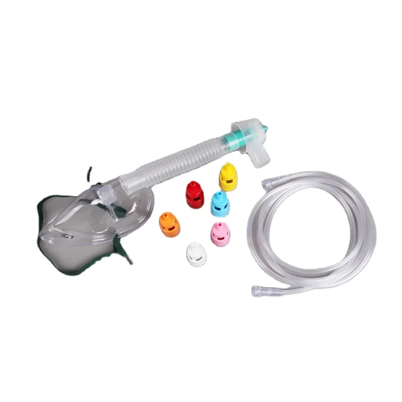 
Disposable Medical Grade PVC Transparent With Tubing Oxygen Venturi Mask 