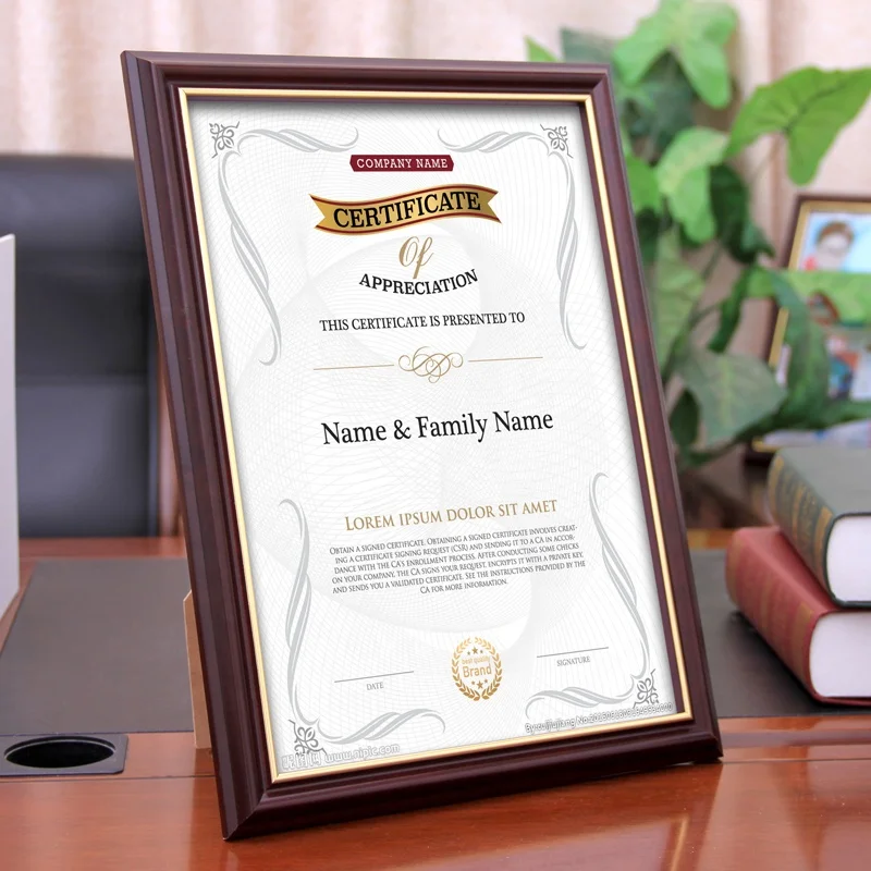 Plastic certificate frames wholesale diploma Frames for graduation