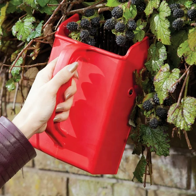 Plastic Berry Picker with Metallic Comb Garden Rake Fruit Berry Picker