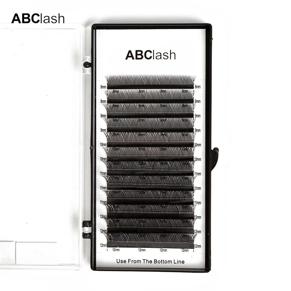 Hand made Korea PBT Fiber C Curl 0.07mm eyelash extension yy shape lashes