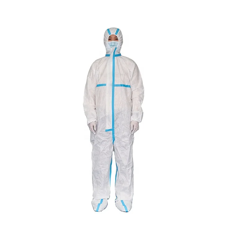 Disposable Coverall Virus Protection Medical Protective Clothing Suit for EN14126 Type 5