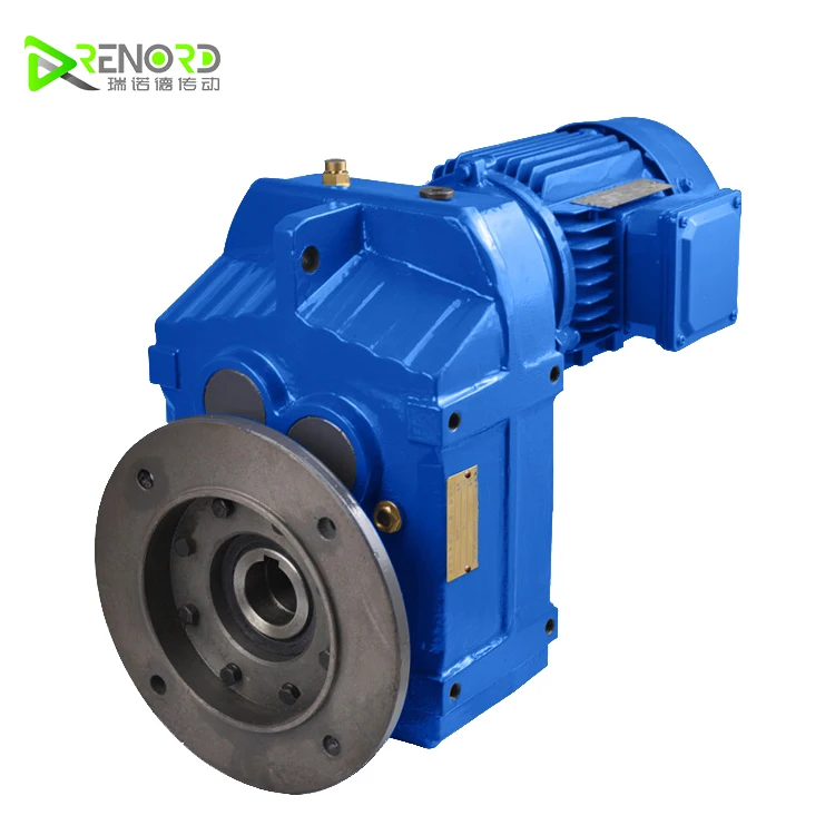 High Torque F Series Helical Geared Motor Power Transmission Speed Reducer