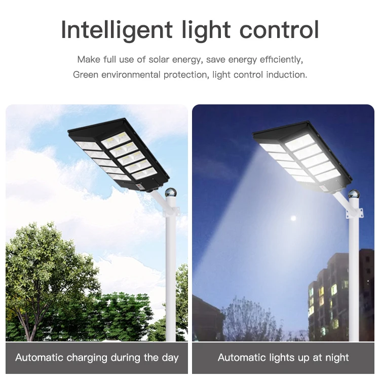 High Lumen 300W 400W 500W IP65 Waterproof Led Solar Street Light