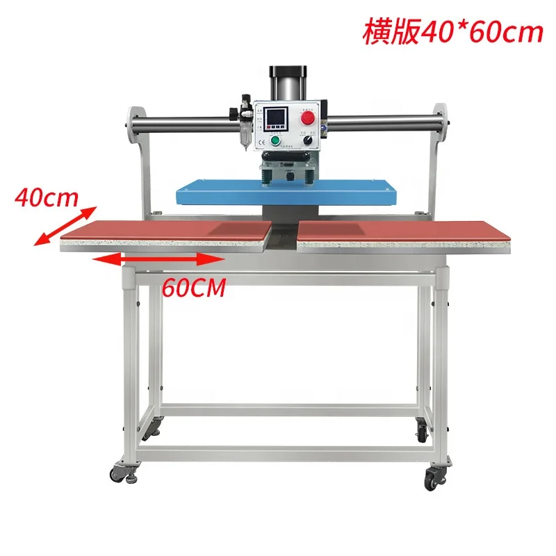 Fast Supplier 16x20 40 X 60 Automatic Dual Platen Heat Press Machine Pneumatic T Shirt Heat Press Machine