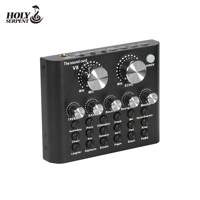 V8A2 рекламная Классическая Usb Звуковая карта для прямой трансляции музыки запись USB микрофон звуковая карта