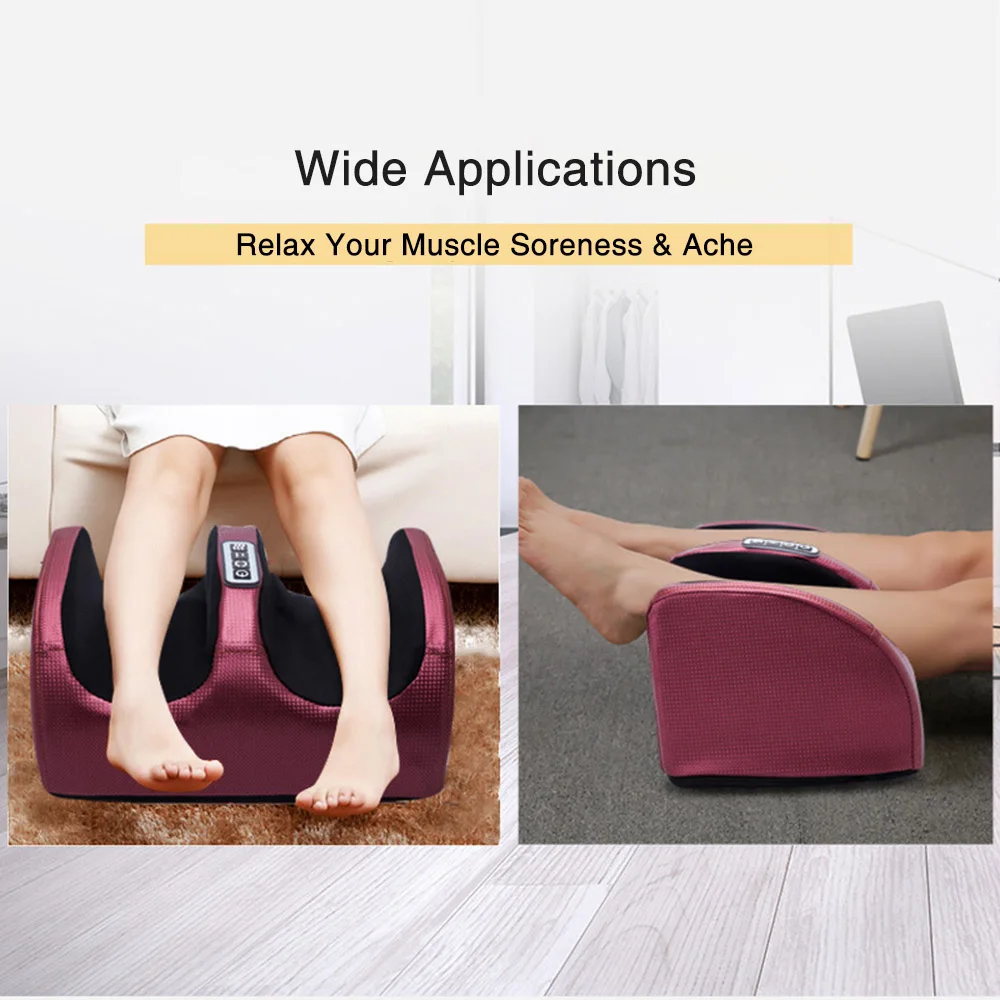 Hot Compression Calf Leg Foot Massage Machine Electric Heating Kneading Foot Massager
