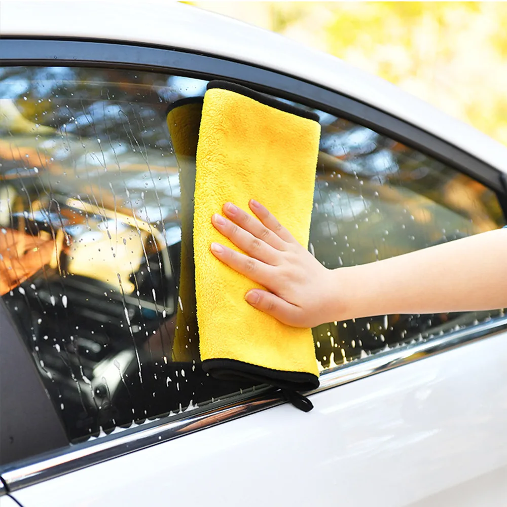 Microfiber Drying Towel Car Wash Deluxe Dual Layer Absorbent Plush Micro fiber Towel for Cars