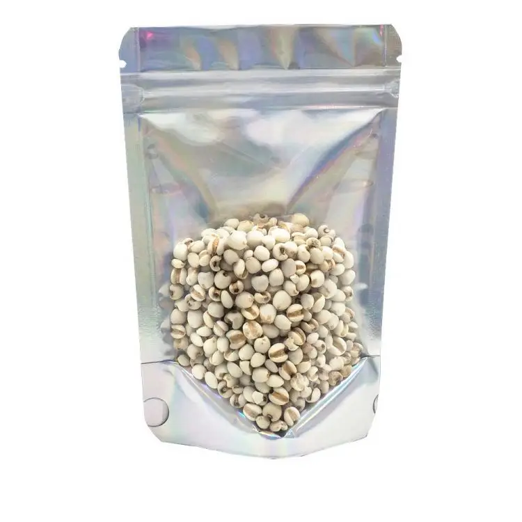 Aluminium Foil Reusable Zip Lock Pouch Plastic Zipper Aluminized Yin-Yang Composite Food Bag