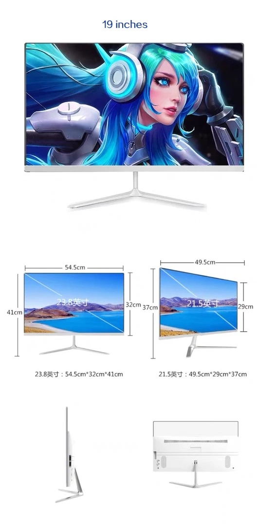 All In One Pc 19 22 24 Inch All-in-one Pc Oem Brand Computer I3 I5 I7 I9 Monoblock Gaming Desktop Pc