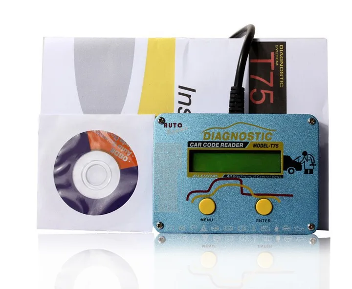 Handheld diagnostic device for Volvo,car code reader T75 OBD2 SRS scan tool for Volvo