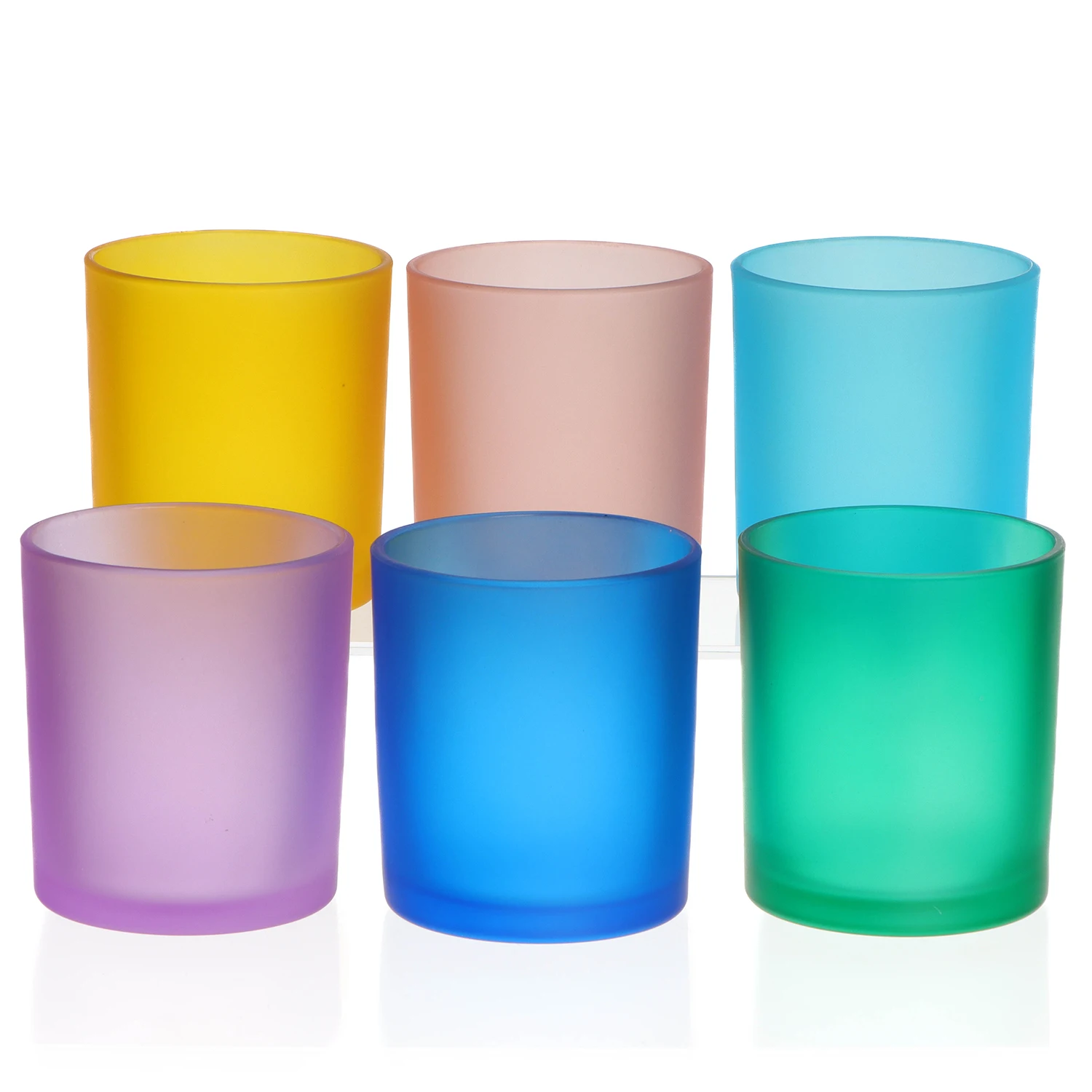 Wholesale Matte Black Empty Glass Candle Jar for Making