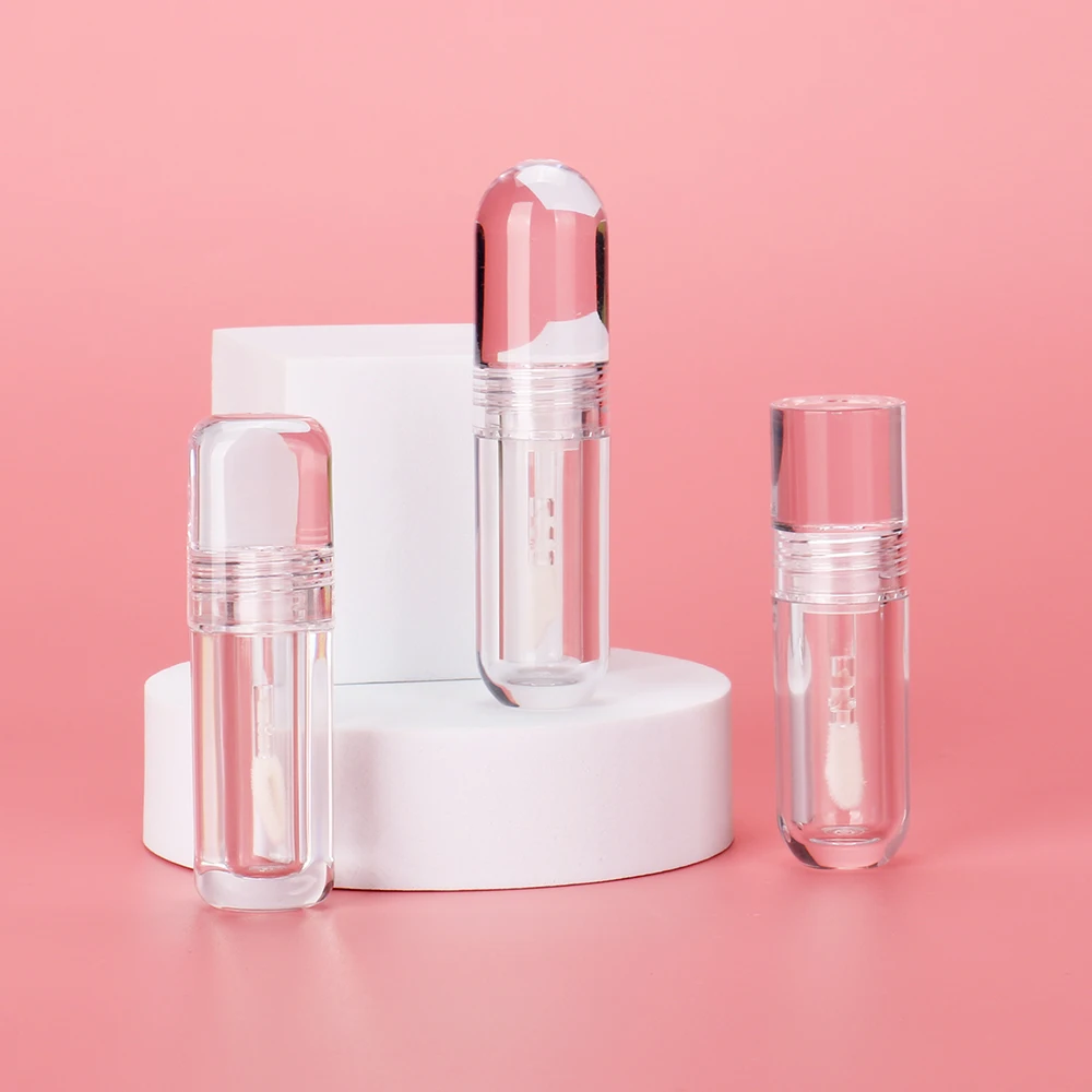 OMI factory PETG 3.5ML lipgloss tubes recyclable lip gloss tubes clear small Lip Gloss Tube Lip Tint Containers