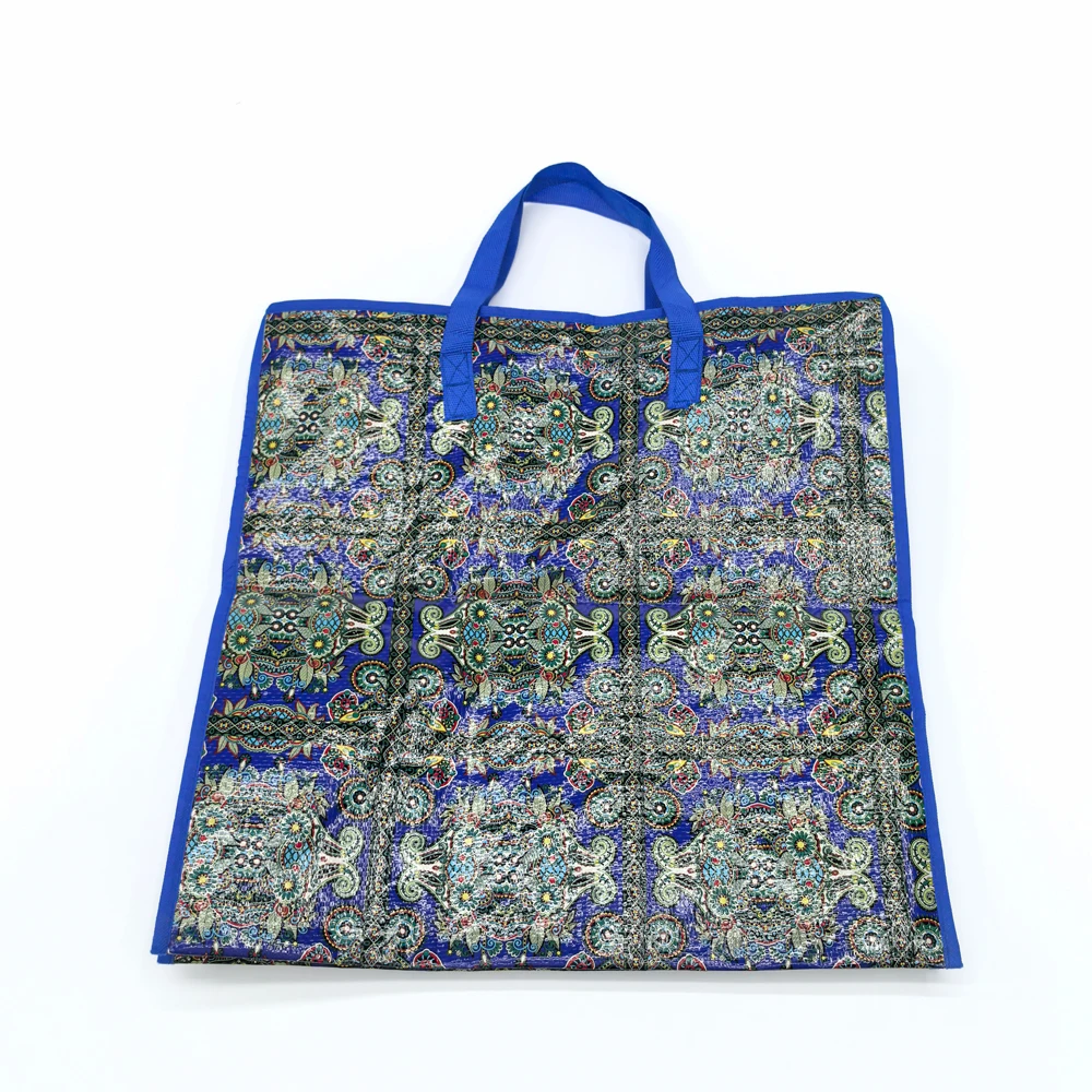 Recyclable Transparent Polypropylene Duffel Bag Gelaminated Woven PP Shopping Sack Eco-Friendly Product Genre
