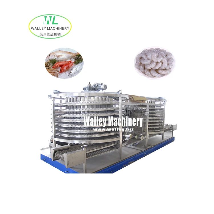 Factory Supply Price Industrial Large Capacity Stainless Steel Made Double-drum Spiral Freezer For Different Kinds Of Food