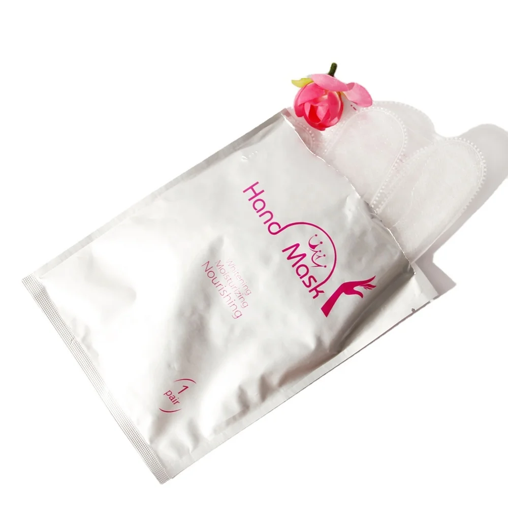Natural Extracts Cosmetics Repair Nourishing Infused Moisturizing Hand Sheet Mask With Rose Essential Oil