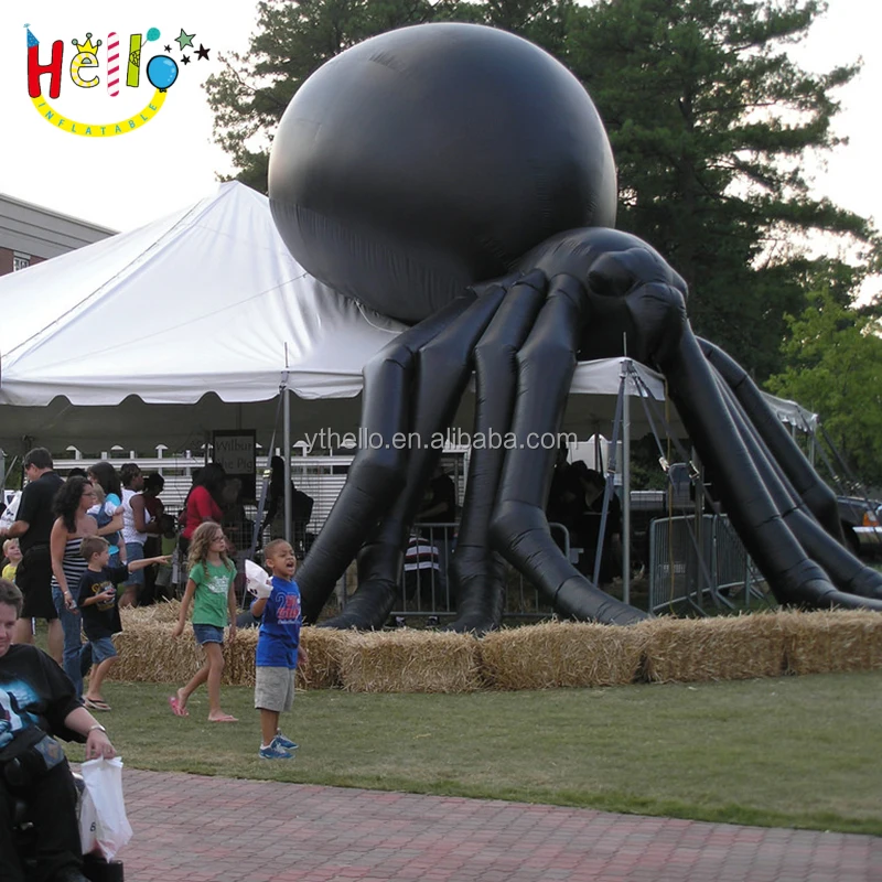 Custom giant inflatable Halloween spider models for festival events