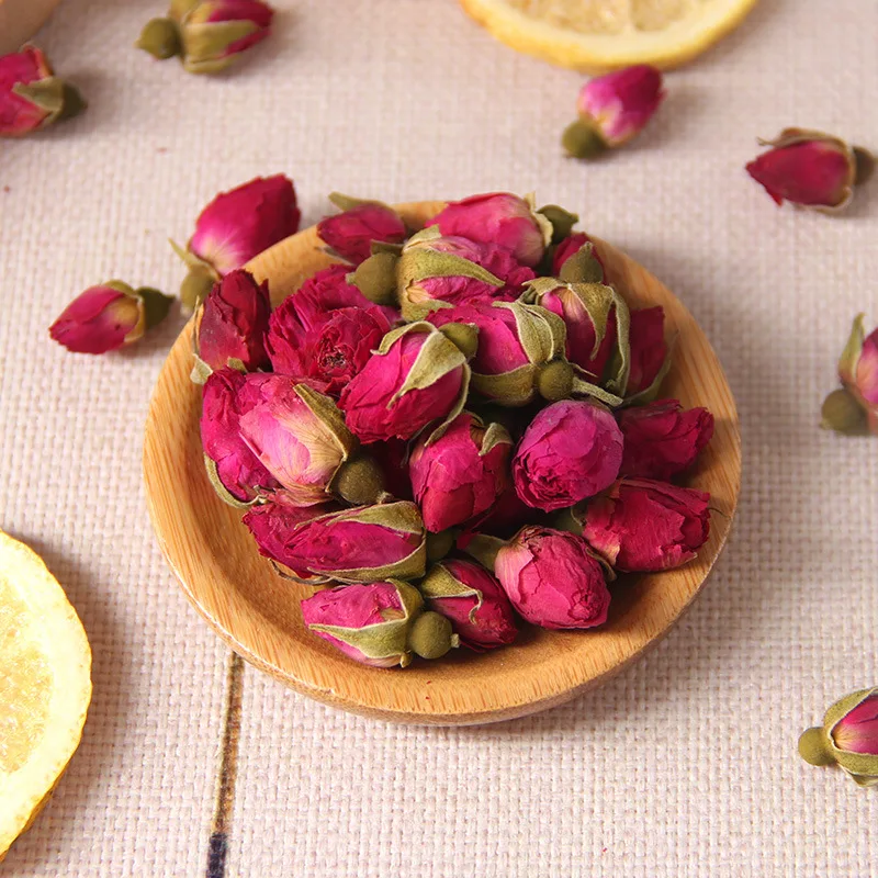 High Quality No Pigment Artificial Tea Roses Bud Organic Dried Rose Petal Tea