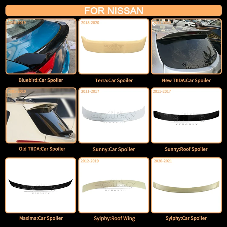 Good Craft Car Decoration Spoilers ABS Carbon Fiber Car Rear Roof Spoiler Wing For Nissan URVAN E26 NV350 2012 2013 2014 2015+
