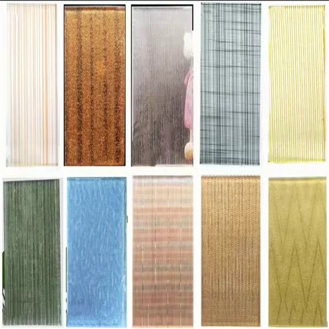 Decorative glass, tempered art glass, translucent tempered safety decorative wired glass