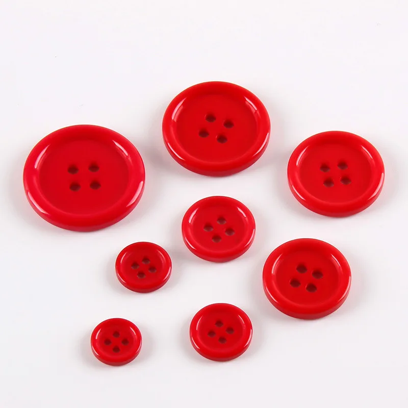 custom wholesale colorful plastic shirt buttons 4 holes button for shirts