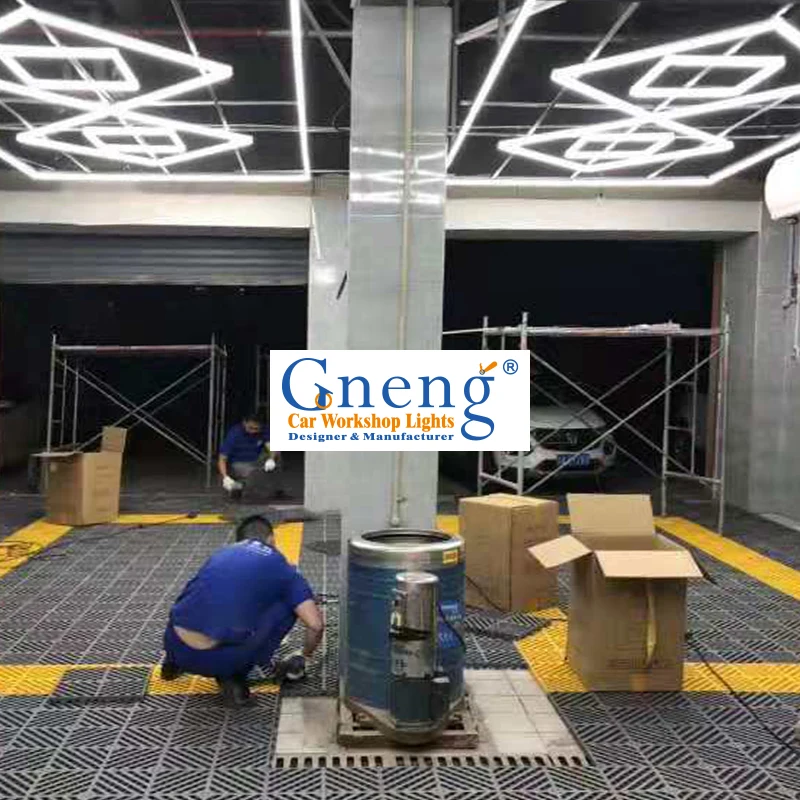 Super Bright Car Workshop Supermarket Lighting Hair Salon Square Shape Car Wash Beauty Lamp