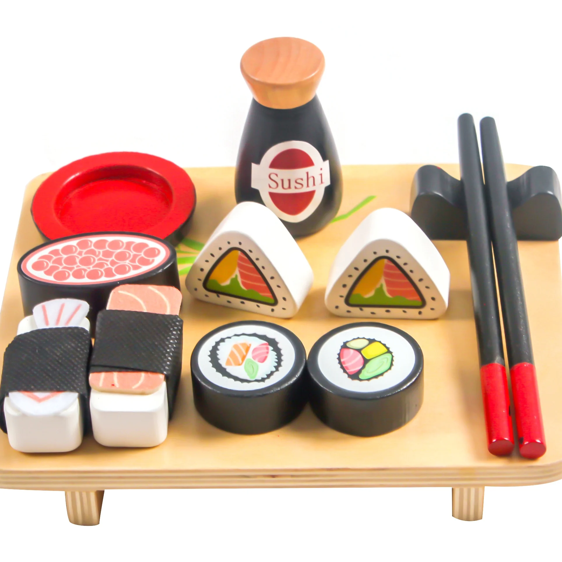Factory Price Kids Wooden Sushi Play Food Kitchen Toys For Children