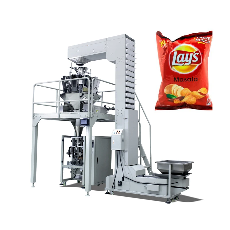 Factory outlet potato chips/lays chips/ banana chips  packing machine with nitrogen