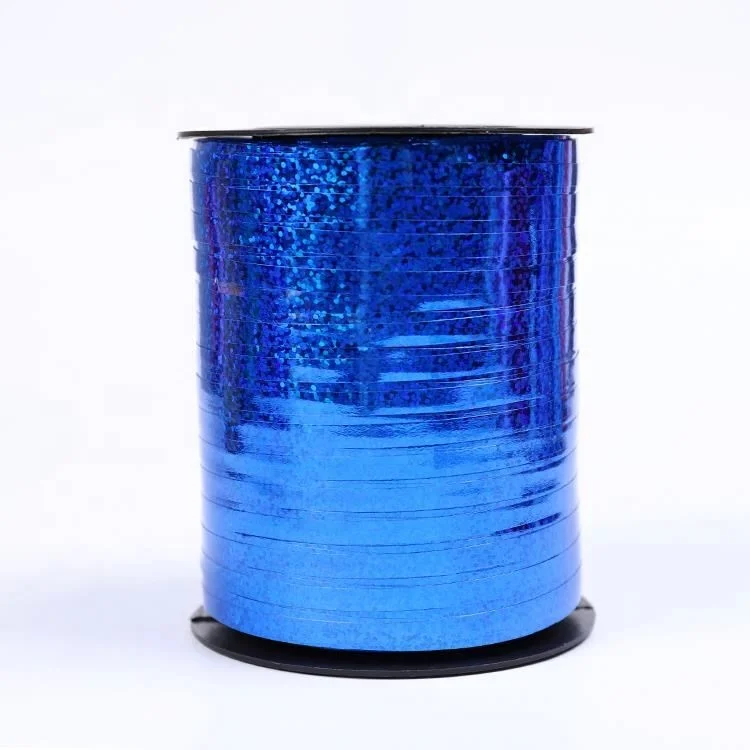 5 мм * 500Y, оптовая продажа, подарочная упаковка, цветная Голографическая лента для завивки шаров