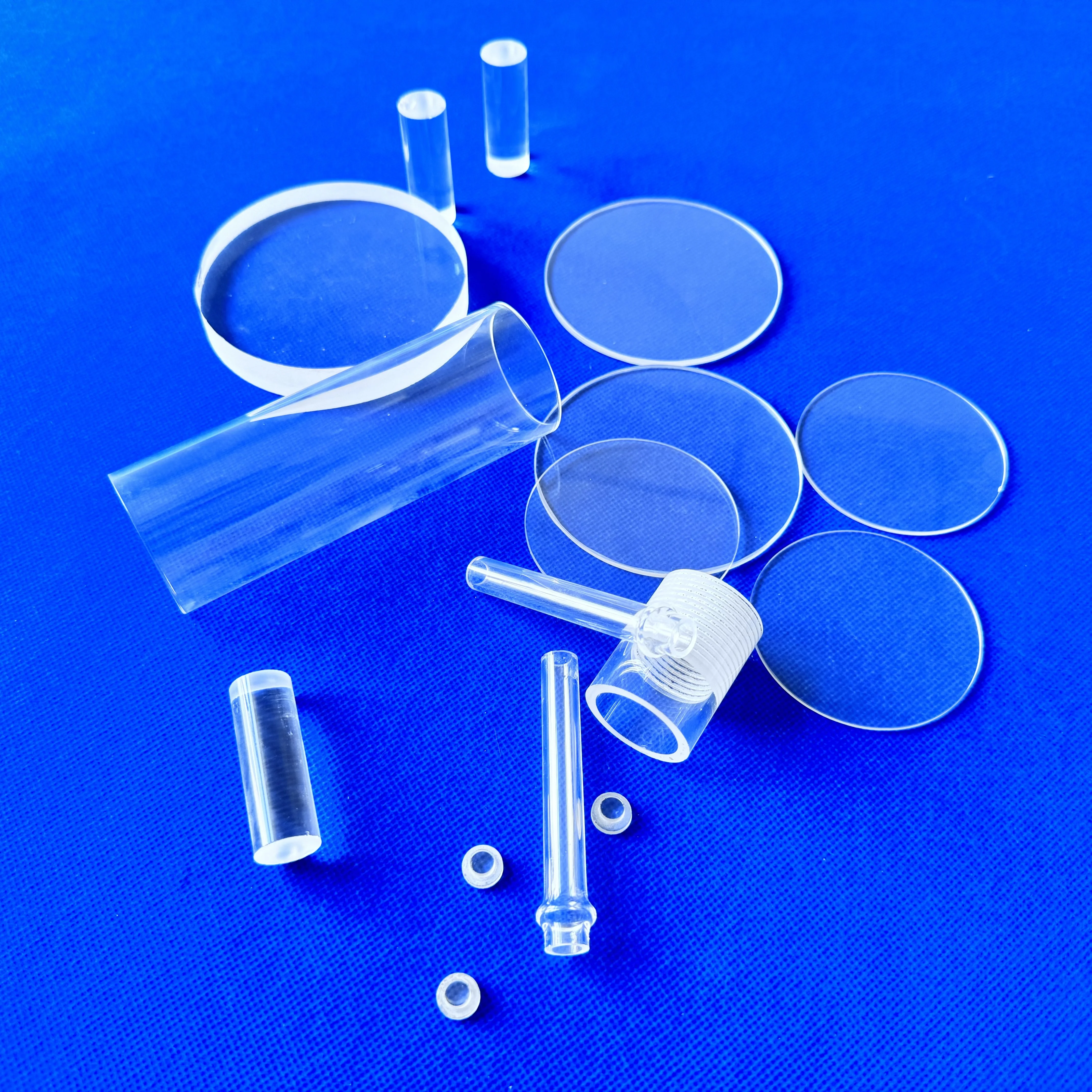 high temperature resistant glass furnace used quartz glass high pressure quartz tube Large Diameter Customized Sizes