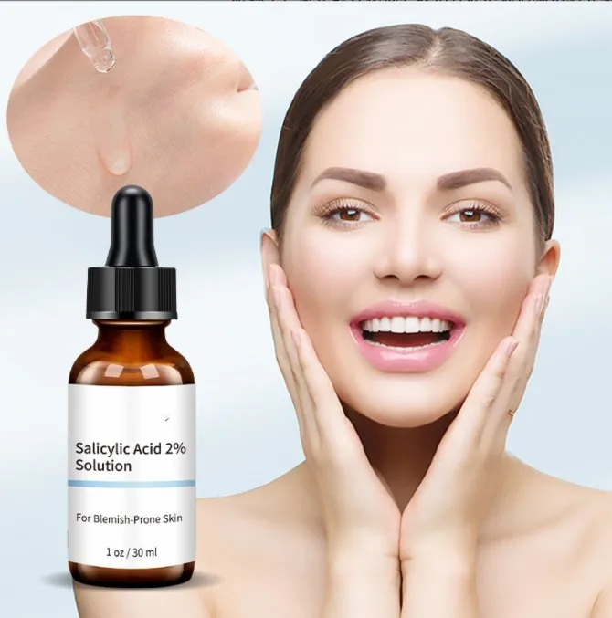 Private label Moisturizing Glycolic Acid BHA 2% Salicylic Acid peel serum Anti Aging serum