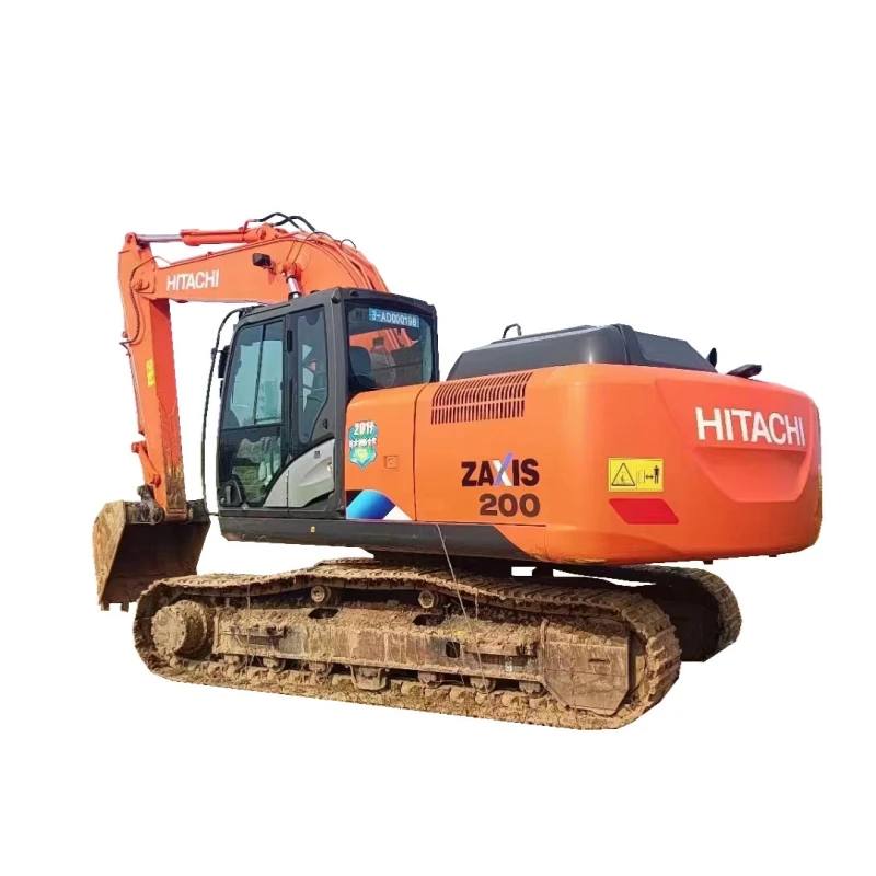 Лидер продаж б/у экскаватор среднего размера HITACHI ZX200 20 тонн подержанный с хорошим состоянием хода