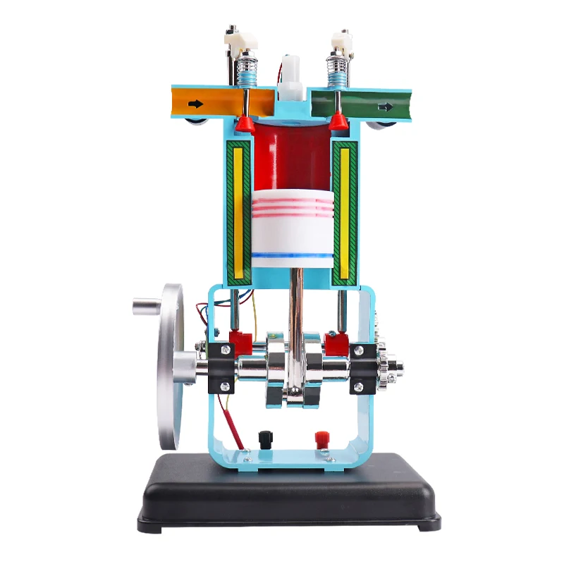 Модель двигателя внутреннего сгорания двухтактная одноцилиндровая физическая экспериментальная техника для школьной модели бензинового