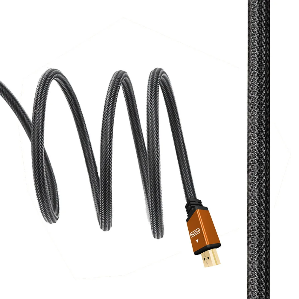 2023 2.0 4K 256 Hz eARC Gold Plated Metal HDMI Cable 3K 4D 1080p 2160p HDTV HDMI Cable