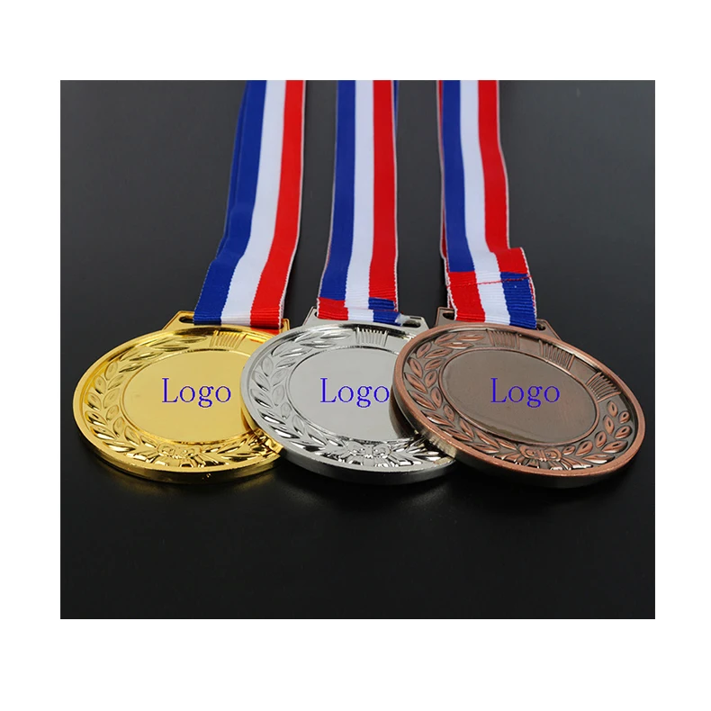 Золотистый серебристый медный с принтом для футбола тхэквондо подарок на велосипед круглый металлический медаль из сплава бесплатной подвесной лентой