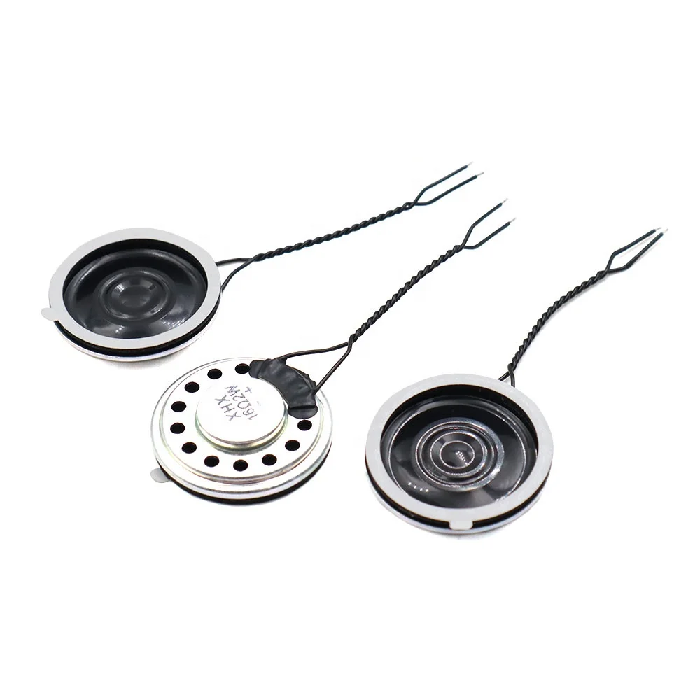 27MM 8R 16R 32R 2W Micro Thin Mylar Loud Speaker Waterproof 27*5MM 8 16 32 Ohm 2 Watt Loudspeaker With 5CM Wire for Audio Player