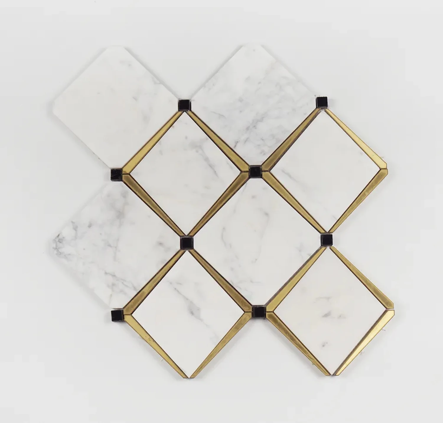 Wholesale Arabescato White Marble Irregular Woven Basket Natural Marble Kitchen Bathroom Floor Mosaic