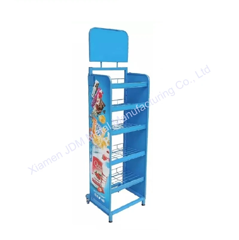 OEM ODM customize Candy and chips chewing gum showroom racks stands movable shelf mountain shelves