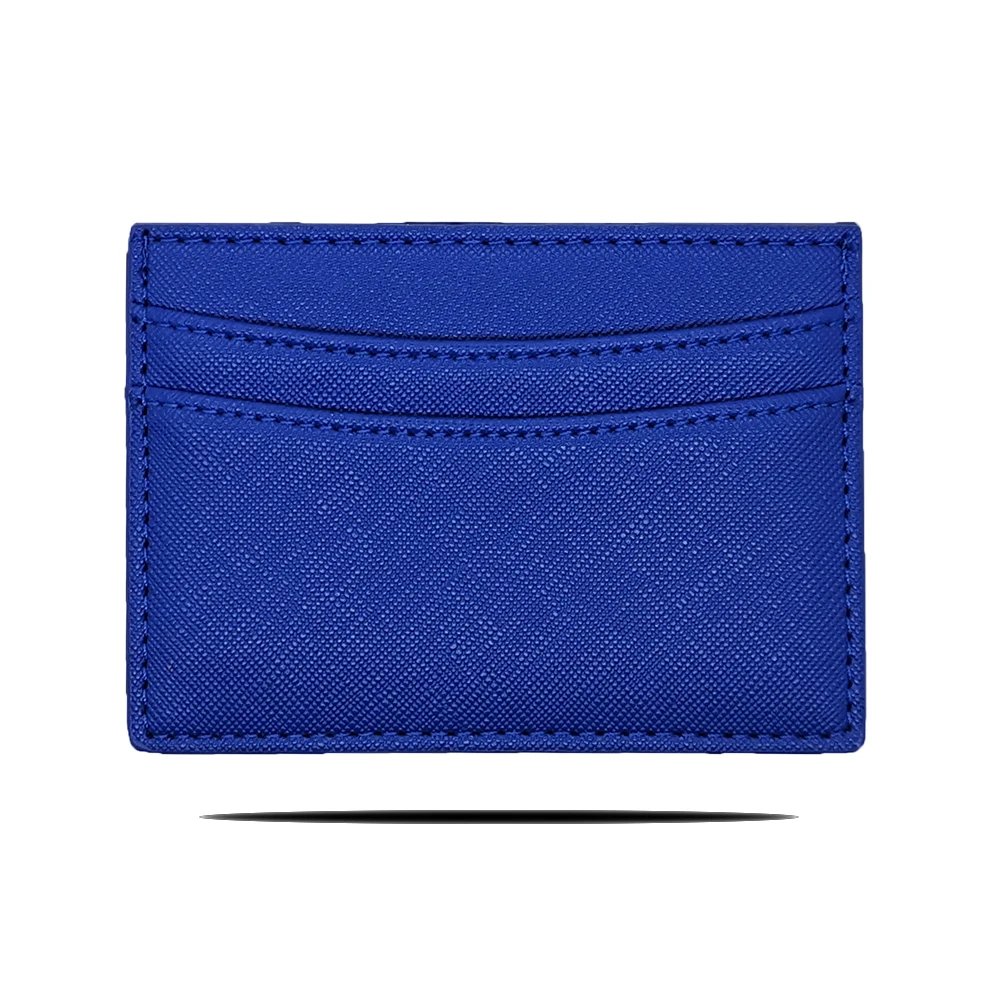 Super slim light custom cardholder 100% full-grain genuine leather ATM card holder rfid blocking card wallet with 5 cash slots