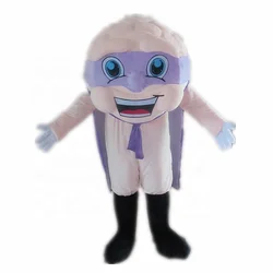 100% реальные фотографии костюма талисмана мозга с накидкой для взрослых для ношения Пользовательский логотип принять