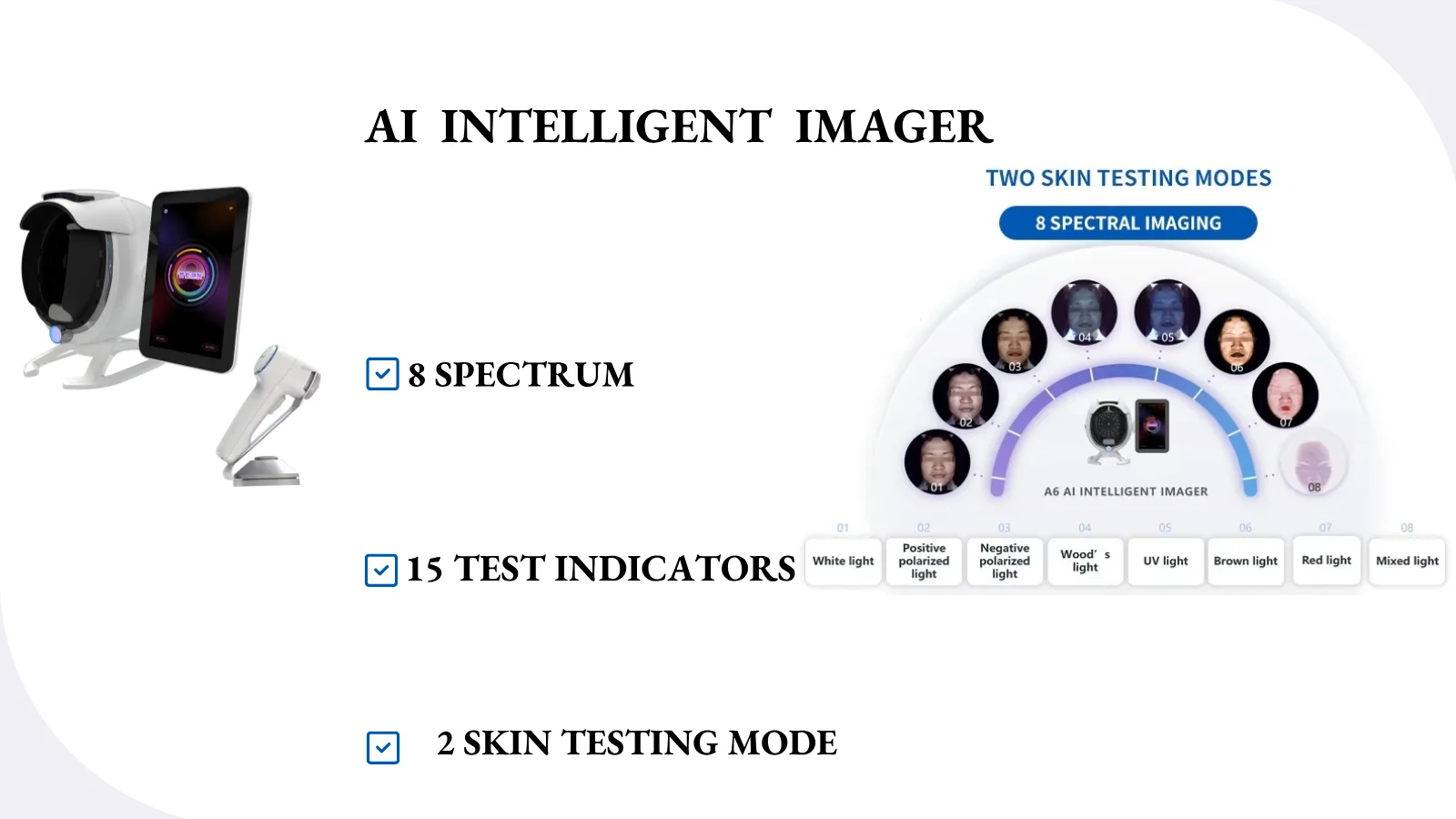 Visia 36 Million HD Pixels Skin Analysis 3D Smart Magic Digital Mirror Facial Face Scanner Skin Analyzer Machine