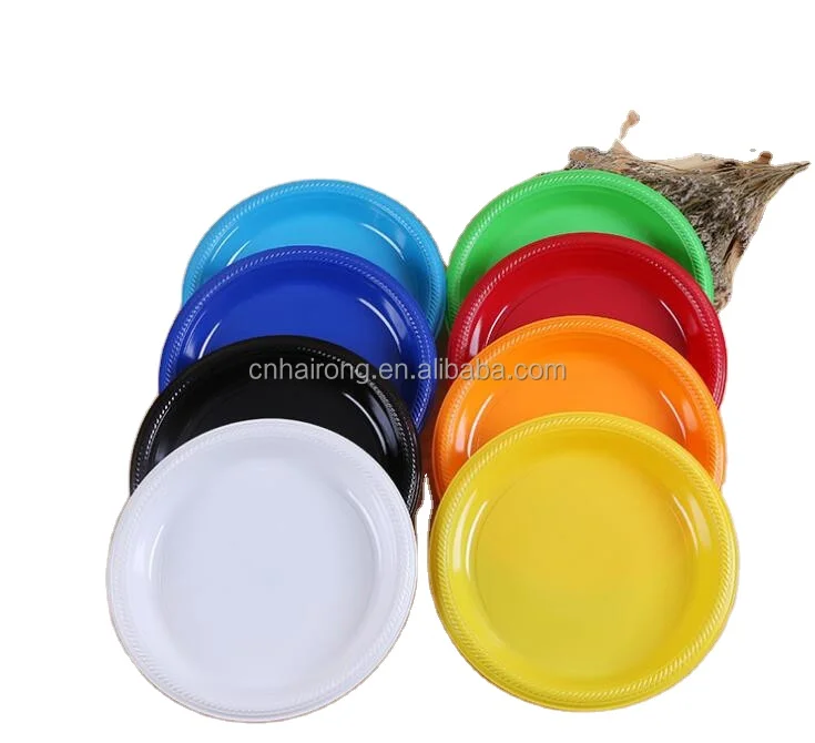 
PS material manufacturer disposable transparent plastic plates wholesale factory 