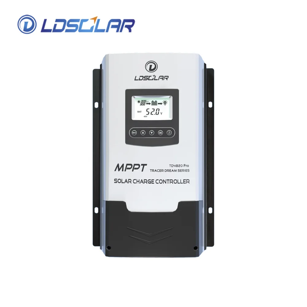 ldsolar tracer dream mppt for lithium battery charging 80A 100A 12V 24V 36V 48V mppt charge controller with lcd display