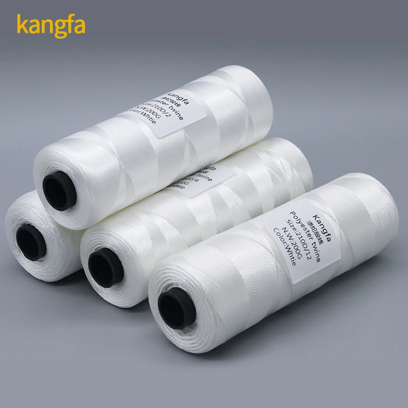 210d/12ply 100% высокопрочная полиэфирная нить вязания крючком прозрачная hilo для стеганых матрасов