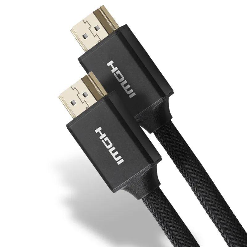 Hot Selling 2160P high resolution black HDMI cable 4K 60HZ at 18gbps with high speed Ethernet for HDTV PS3/4 computer projector