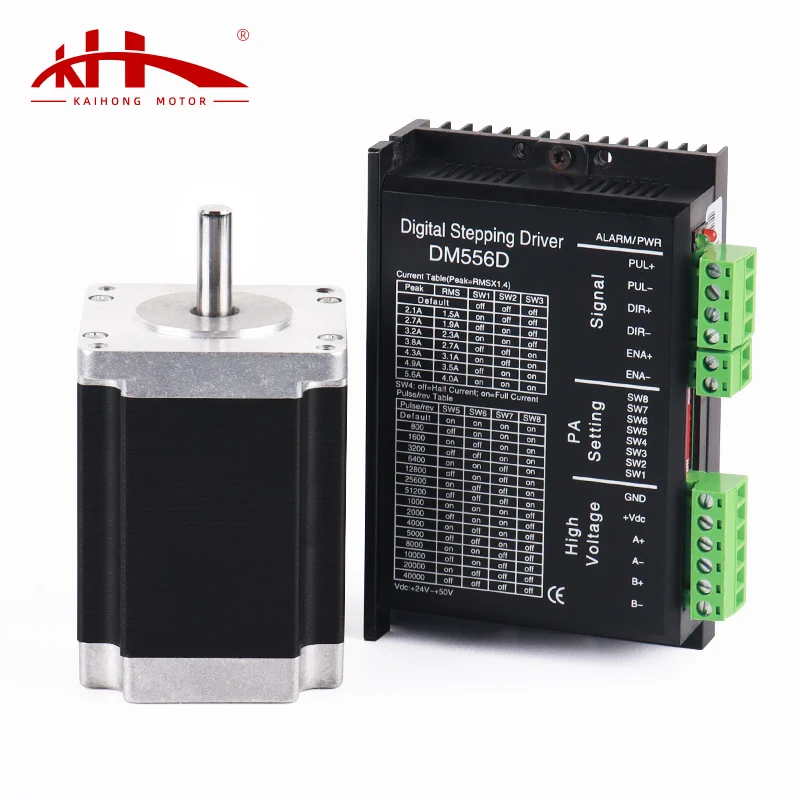 Kaihong 4.0N.m 60x60x85 mm Nema 24 Stepper Motor 36V CNC Kit High Torque Stepping Motor NEMA24