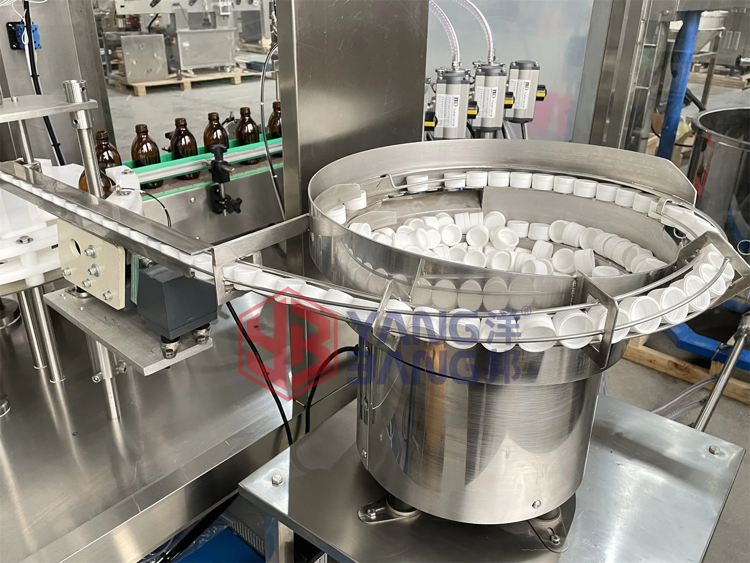 Full Automatic Aluminum Tamper Evident Proof Bottle 2Oz 100ml 150ml Syrup Energy Drink Shots Filling Capping Packaging Machine