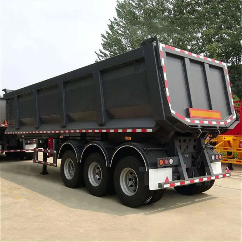 Hot Sale High Quality Heavy Duty U-Shape 3 4 6 Axles End Hydraulic Tipper Truck Dump Cargo Semi Trailer Trucks
