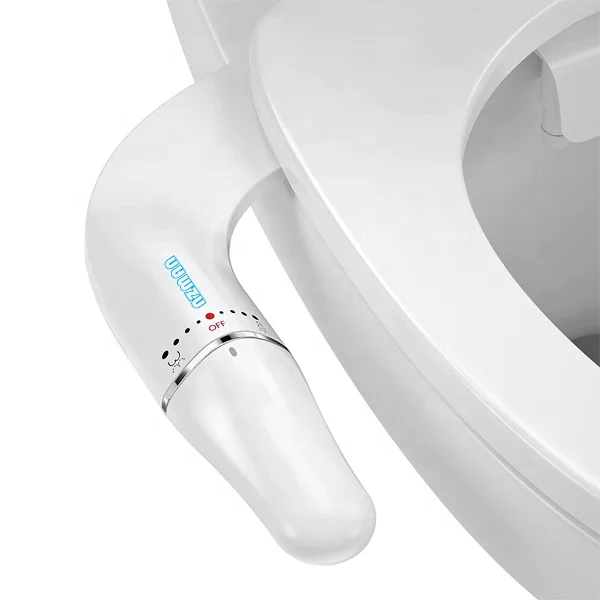 Ultra-Slim Bidet Attachment, Non-Electric Dual Nozzle (Frontal & Rear Wash) Adjustable Water Pressure Fresh Water Bidet Toilet